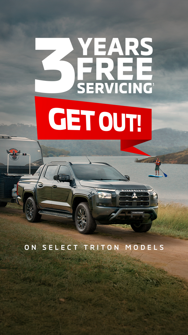 3 Years Free Servicing on select Triton models